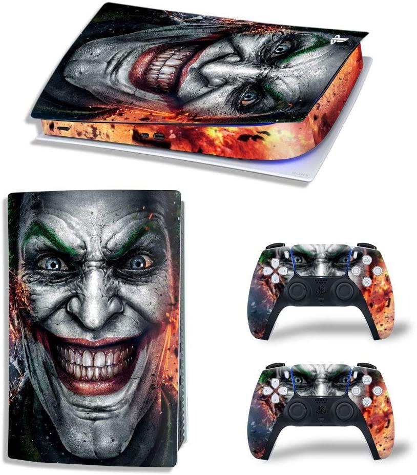 Decals Cover Whole Body Skin Protector for PS5 Playstation 5 Console Wrap Sticker Skin with 2 Wireless DualSense Controller Decal - JOY2ESpree