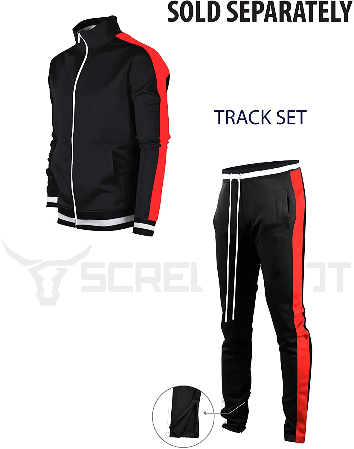 Screenshotbrand Mens Hip Hop Premium Slim Fit Track Pants