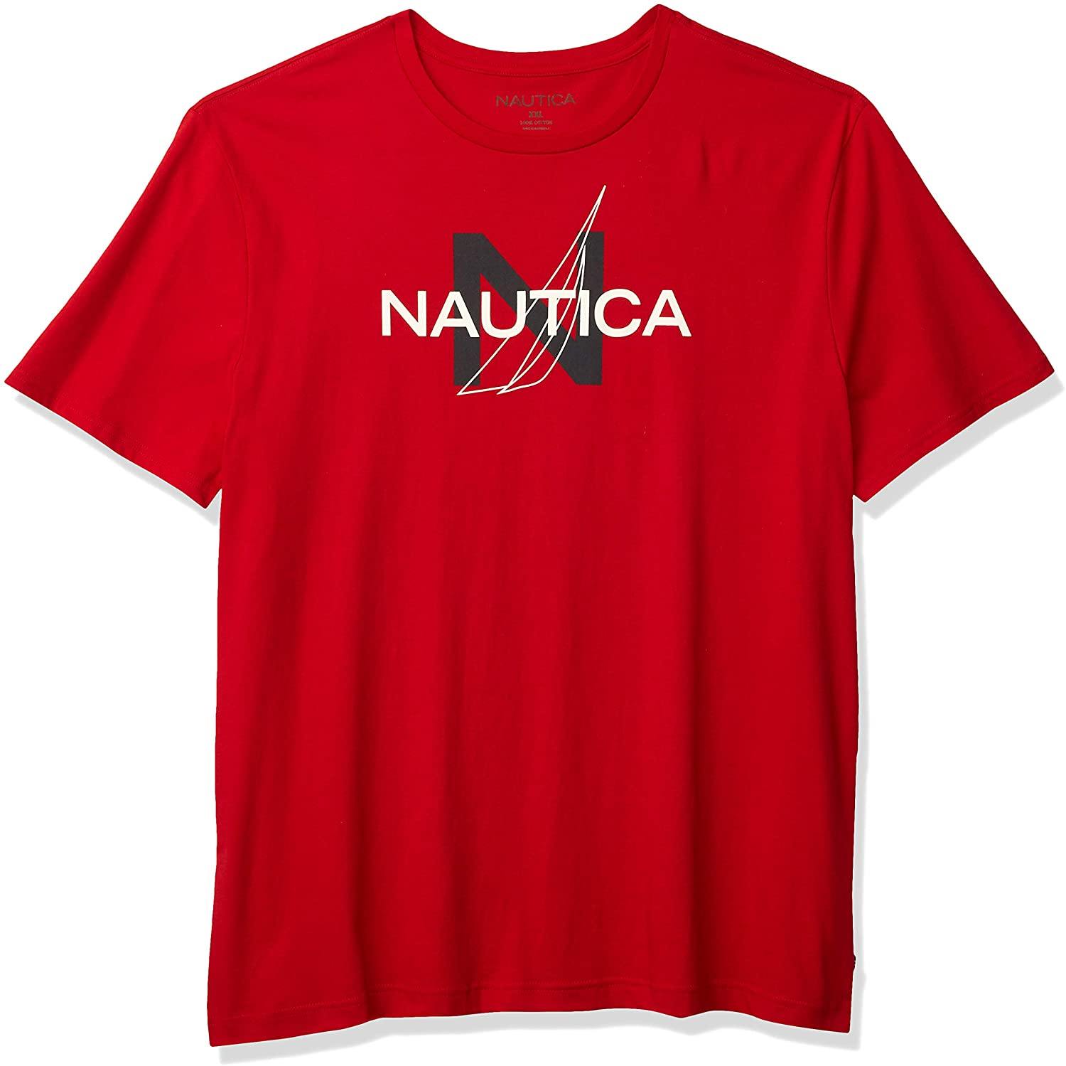 Nautica Men's Short Sleeve 100% Cotton Nautical Series Graphic Tee - JOY2ESpree