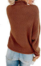 
                        
                          画像をギャラリービューアに読み込む, Saodimallsu Womens Turtleneck Oversized Sweaters Batwing Long Sleeve Pullover Loose Chunky Knit Jumper - JOY2ESpree
                        
                      