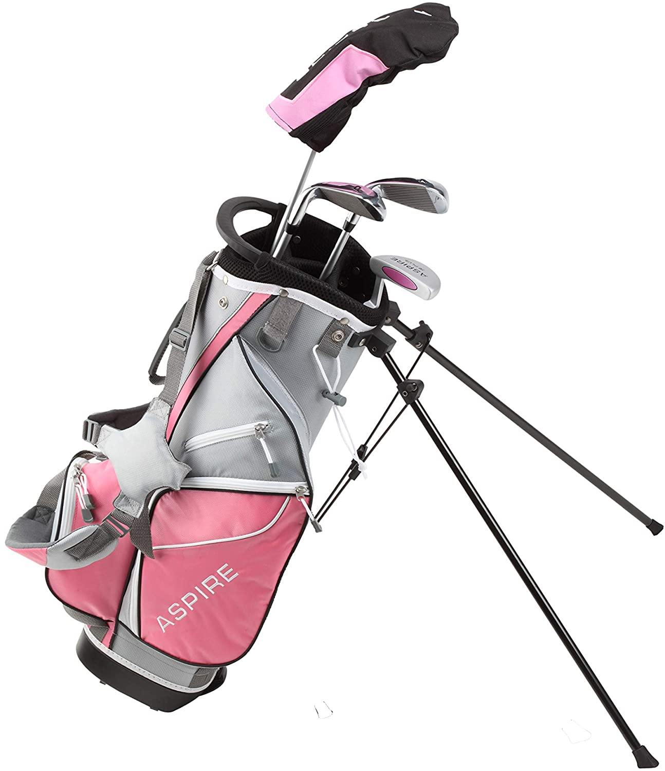 Aspire Junior Plus Complete Golf Club Set for Children, Kids - 5 Age Groups Boys and Girls - Right Hand - JOY2ESpree