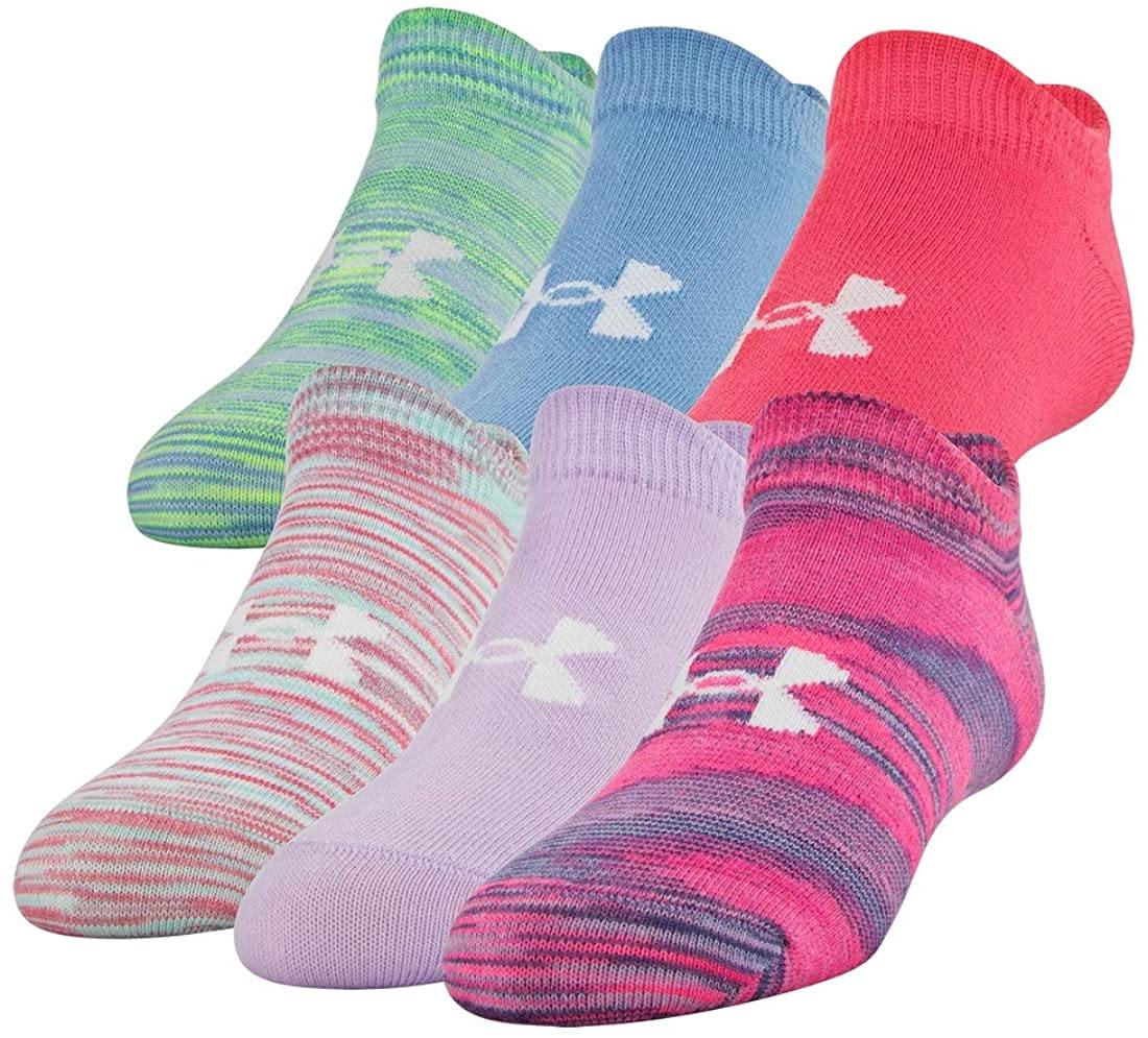 Under Armour Youth Essential 2.0 No Show Socks, 6-Pairs