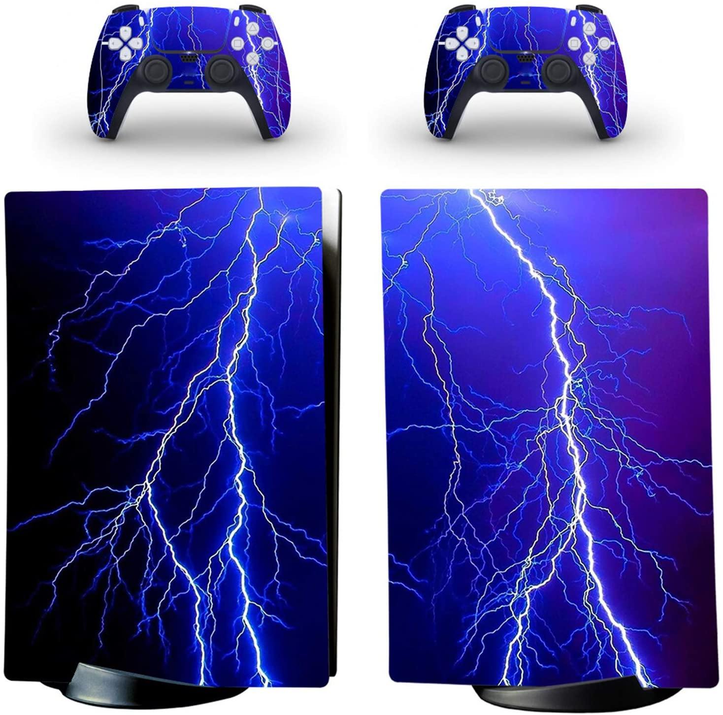 gotor Vinyl Skin Decals Cover Sticker for PS5 Playstation 5 Digital Edition Console and 2 Controllers Skins (Playstation 5 Digital Edition, A07) - JOY2ESpree