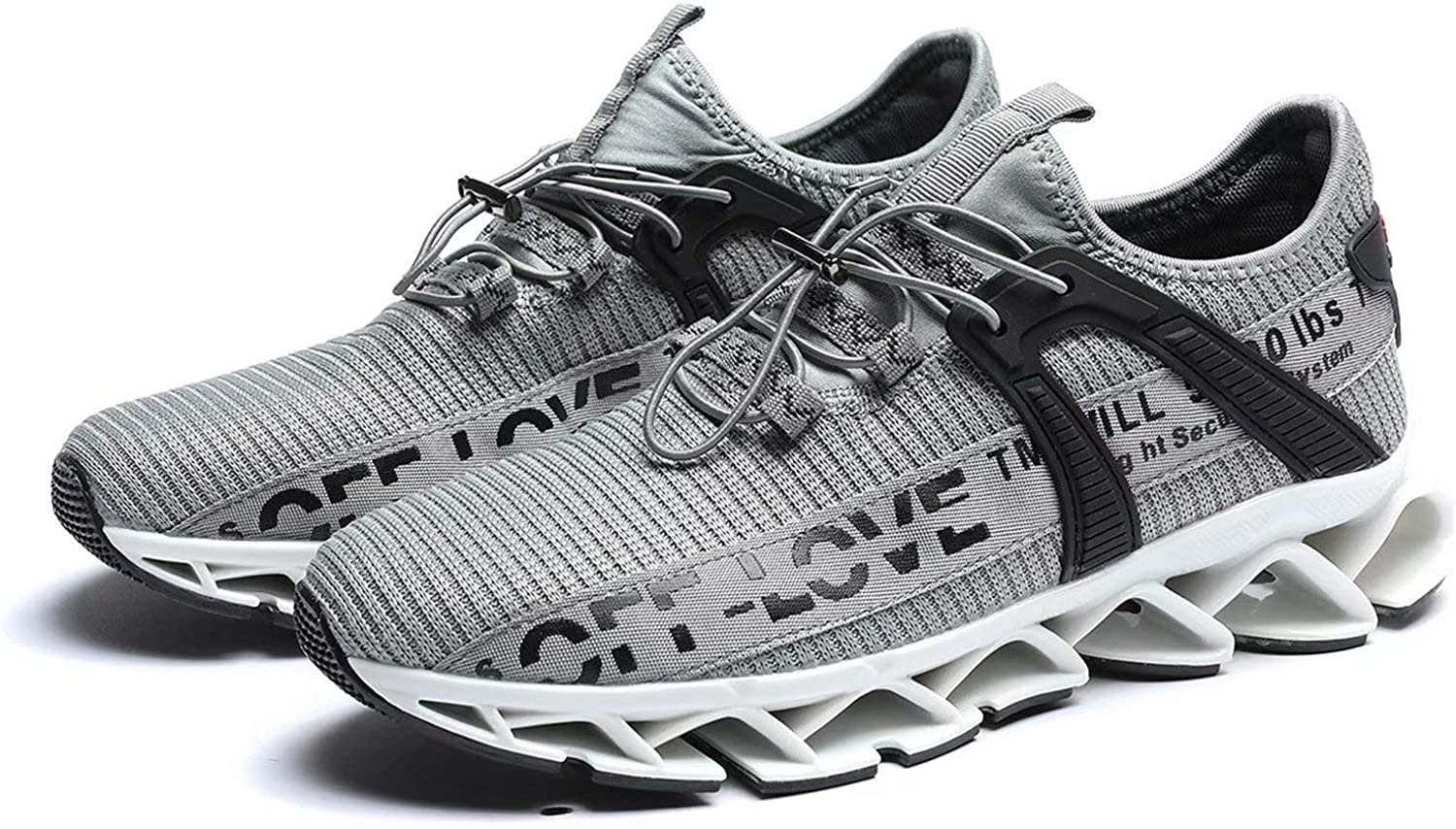 Pozvnn Mens Blade Sneakers Athletic Running Shoes Non Slip Walking Fashion Tennis Shoes