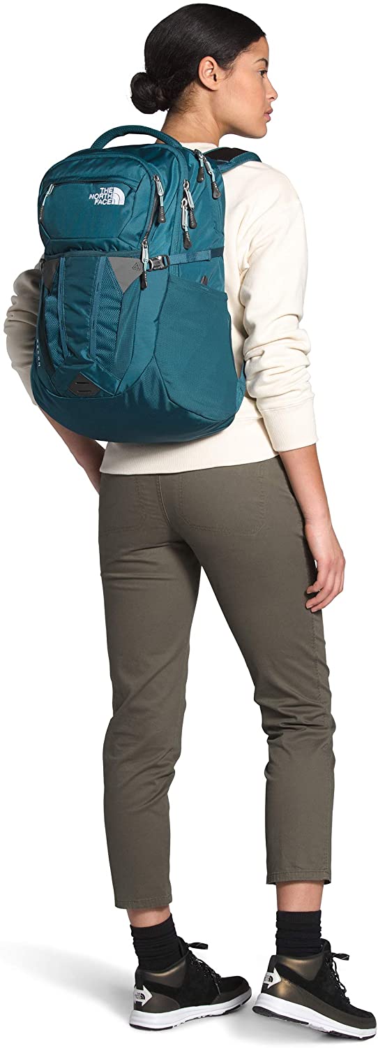 The North Face Women's Recon Backpack, TNF Black Heather/Silver Reflective, One Size