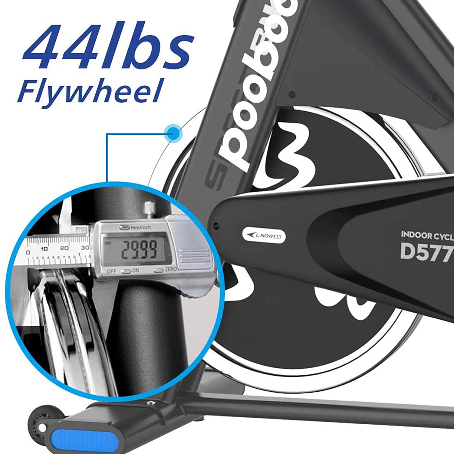 pooboo Professional Commercial Exercise Bikes D577, Heavy-Duty Belt Drive Indoor Cycling Bike - JOY2ESpree
