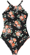 
                        
                          गैलरी व्यूवर में इमेज लोड करें, CUPSHE Women's One Piece Swimsuit Floral Print High Neck Scallop Bathing Suit
                        
                      