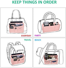 
                        
                          Load image into Gallery viewer, MA STRAP Purse Organizer with Detachable Zipper Pouch Multipurpose Felt Insert Bag Fit Speedy Neverfull Longchamp Tote
                        
                      