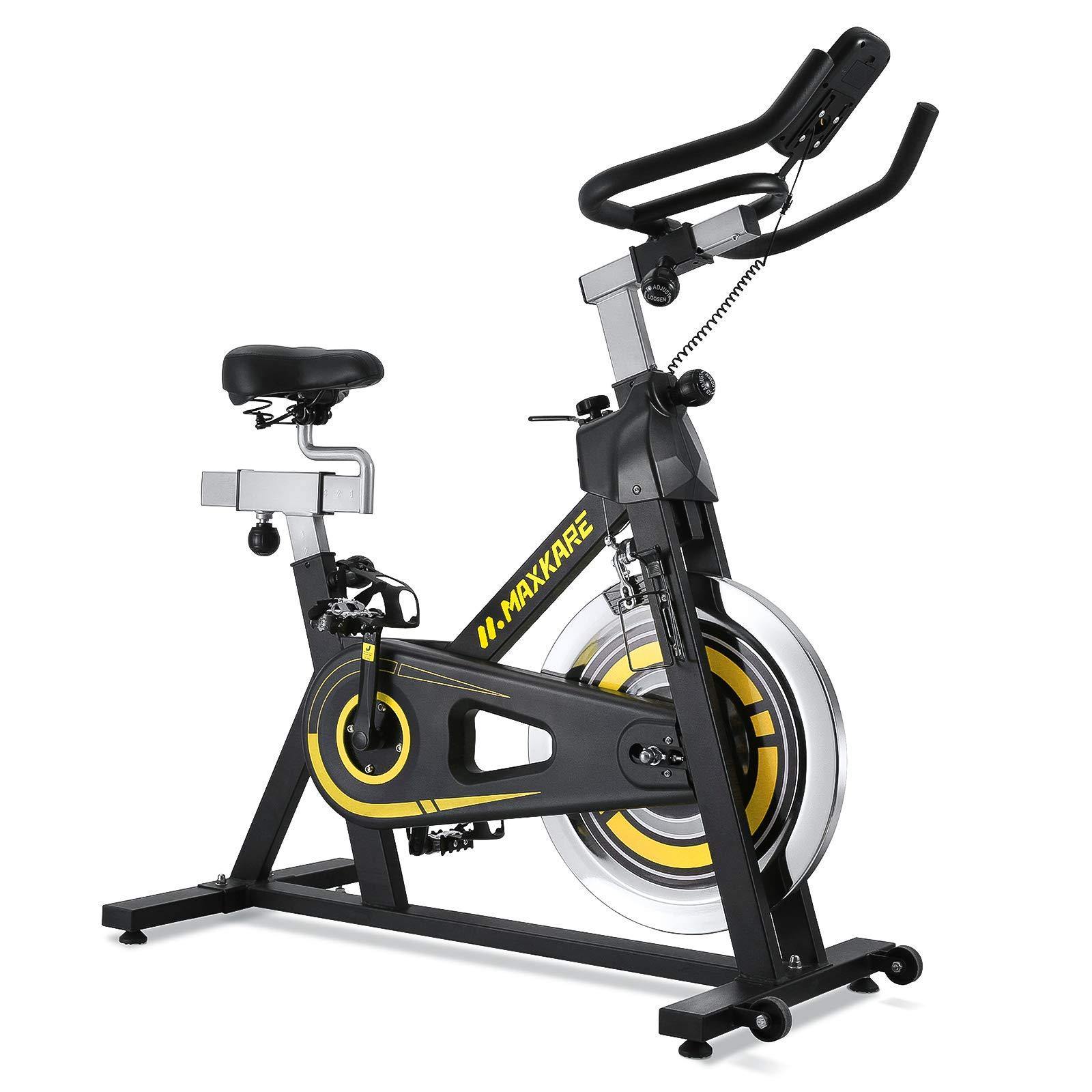 MaxKare Indoor Cycling Bike - Stationary Exercise Bike with LCD Monitor - JOY2ESpree