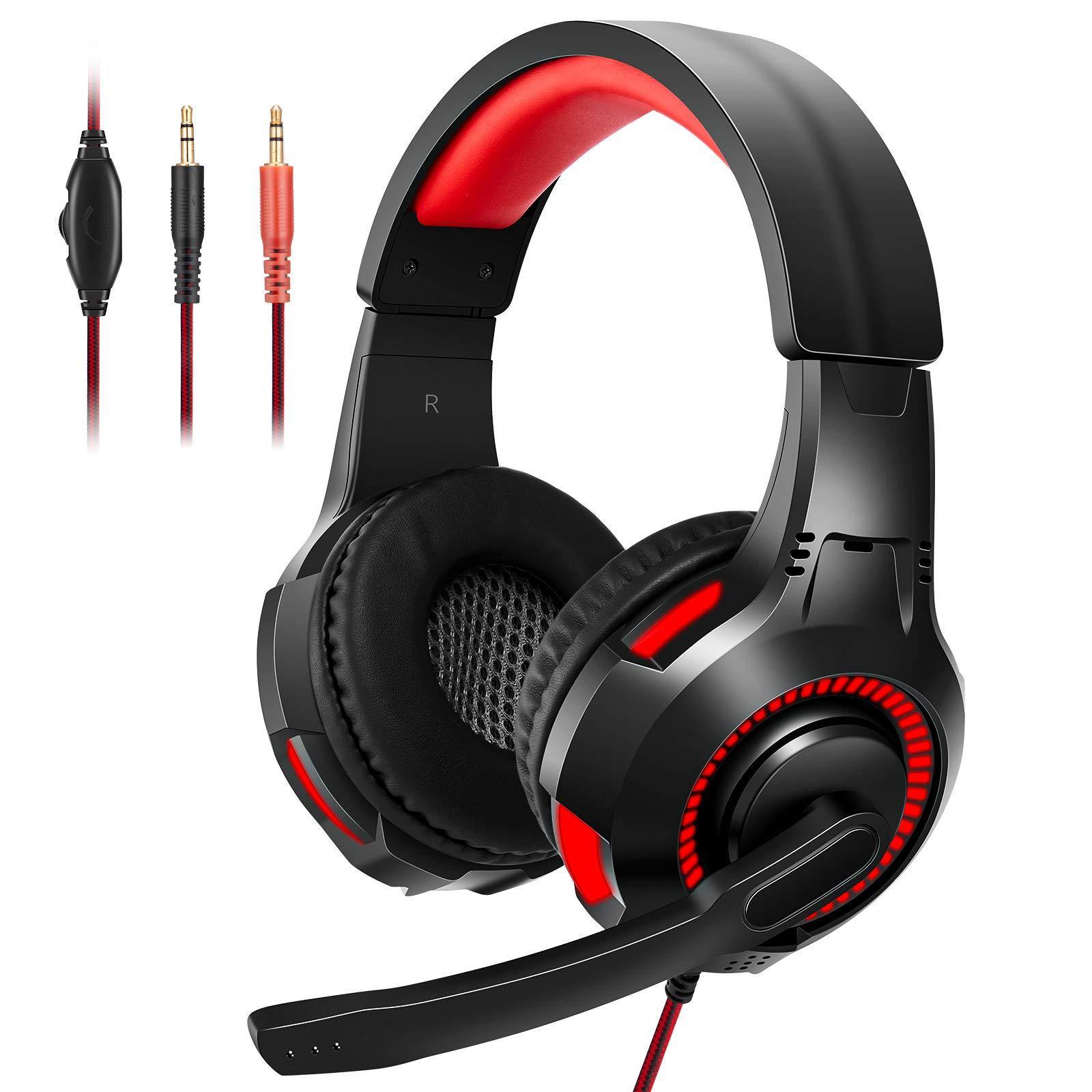Wingstime Gaming Headset for PS4 PS5 Xbox ONE PC Laptop Nintendo Switch with Microphone - JOY2ESpree