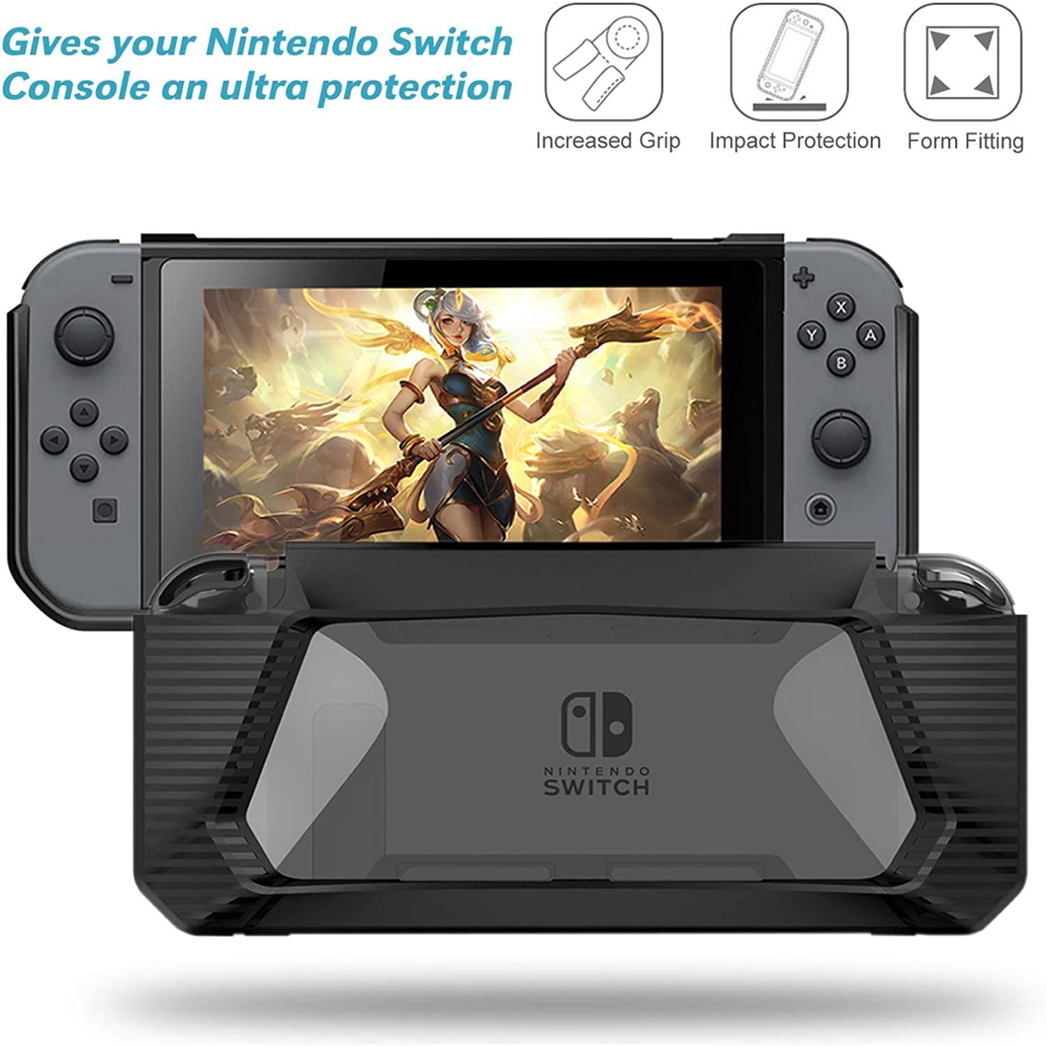 Case Accessories Kit Compatible with Nintendo Switch 12 in 1 Switch Carry Case PlayStand Grip Steering Wheel - JOY2ESpree
