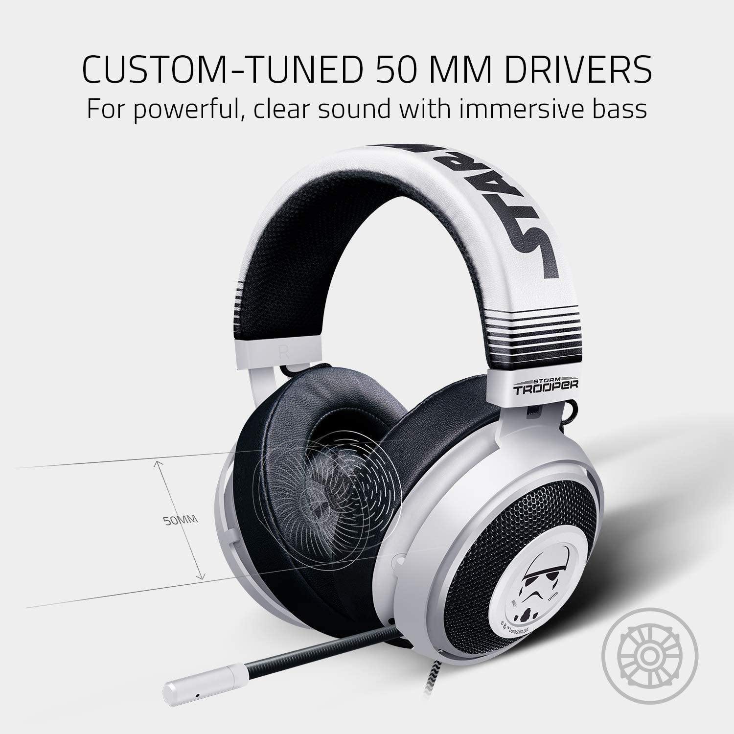Razer Kraken Gaming Headset: Lightweight Aluminum Frame, Retractable Noise Isolating Microphone - JOY2ESpree