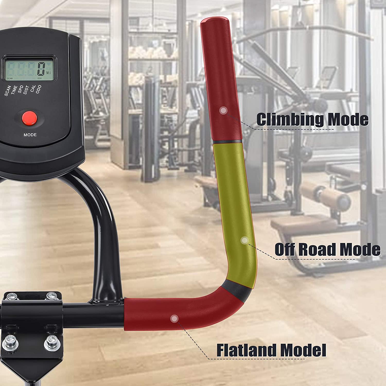 Exercise bike,Stationary Indoor Cycling Bike for Home Cardio Workout, Belt Drive Exercise Bicycle with LCD Monitor,Max Weight Capacity 330 LBS - JOY2ESpree