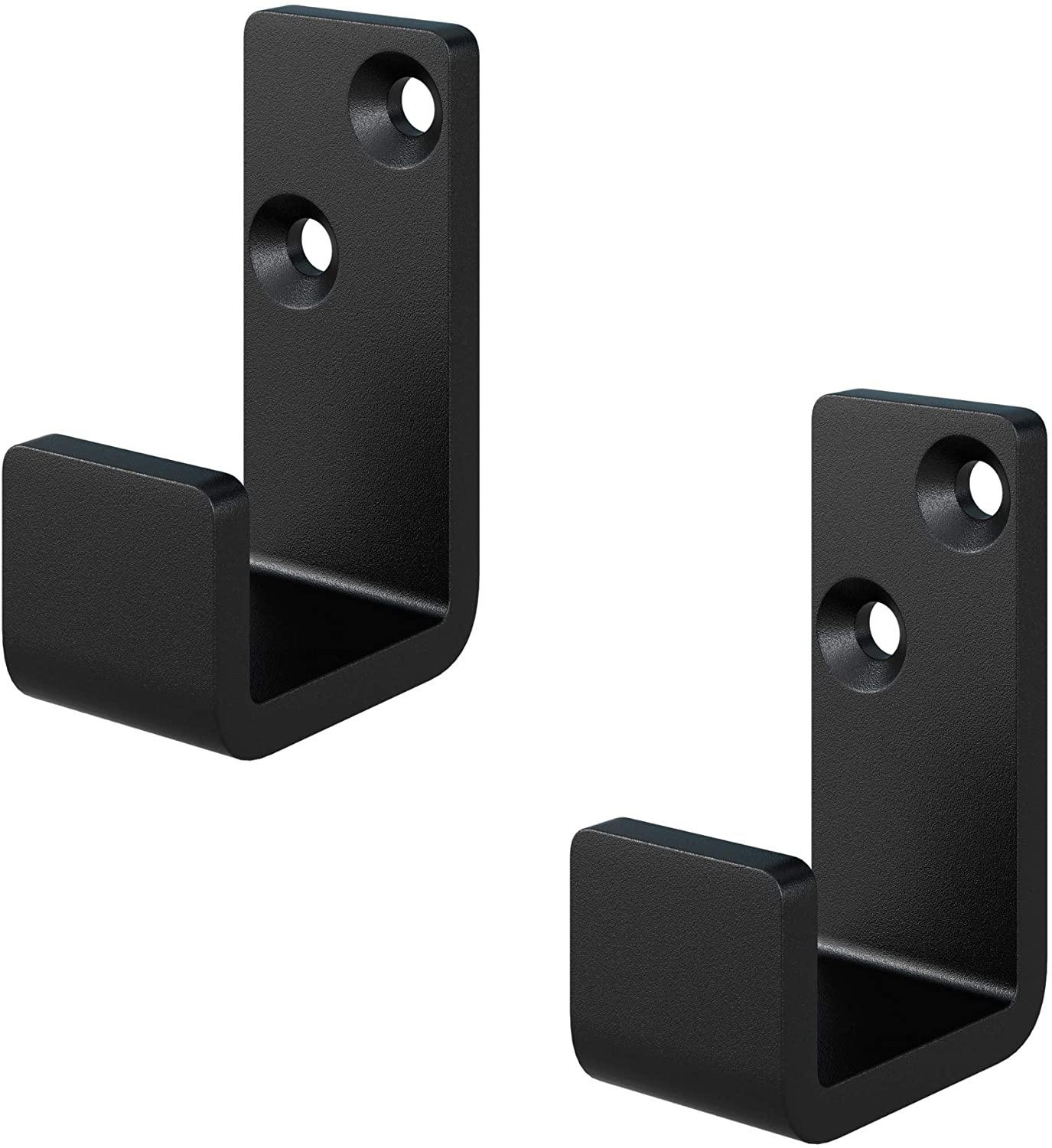FaithLand Sliding Barn Door Floor Guide, Bottom Adjustable Floor Guide Roller, Black
