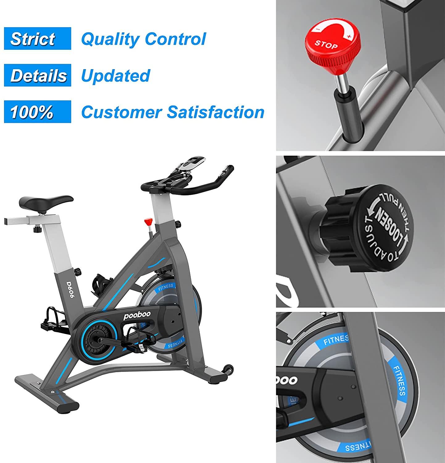 L NOW Exercise Bike, Indoor Cycling Bike Stationary, Workout Bike - JOY2ESpree