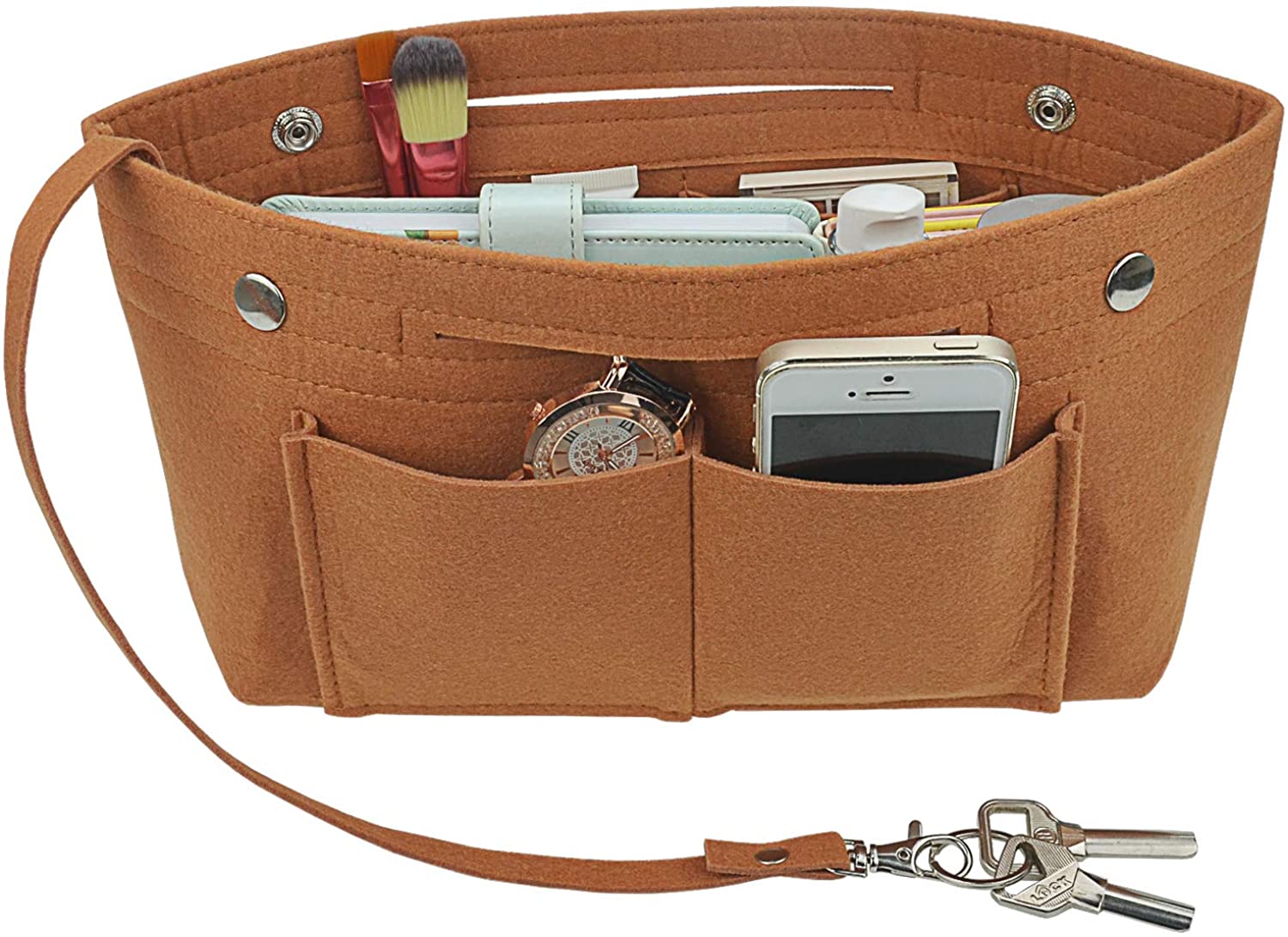YIICOOLY Felt Tote Handbag Purse Organizer Insert Divider Shaper Bag in Bag