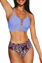 
                        
                          Load image into Gallery viewer, CUPSHE Women’s Bikini Swimsuit Floral Print Lace Up Strappy Two Piece Bathing Suit
                        
                      