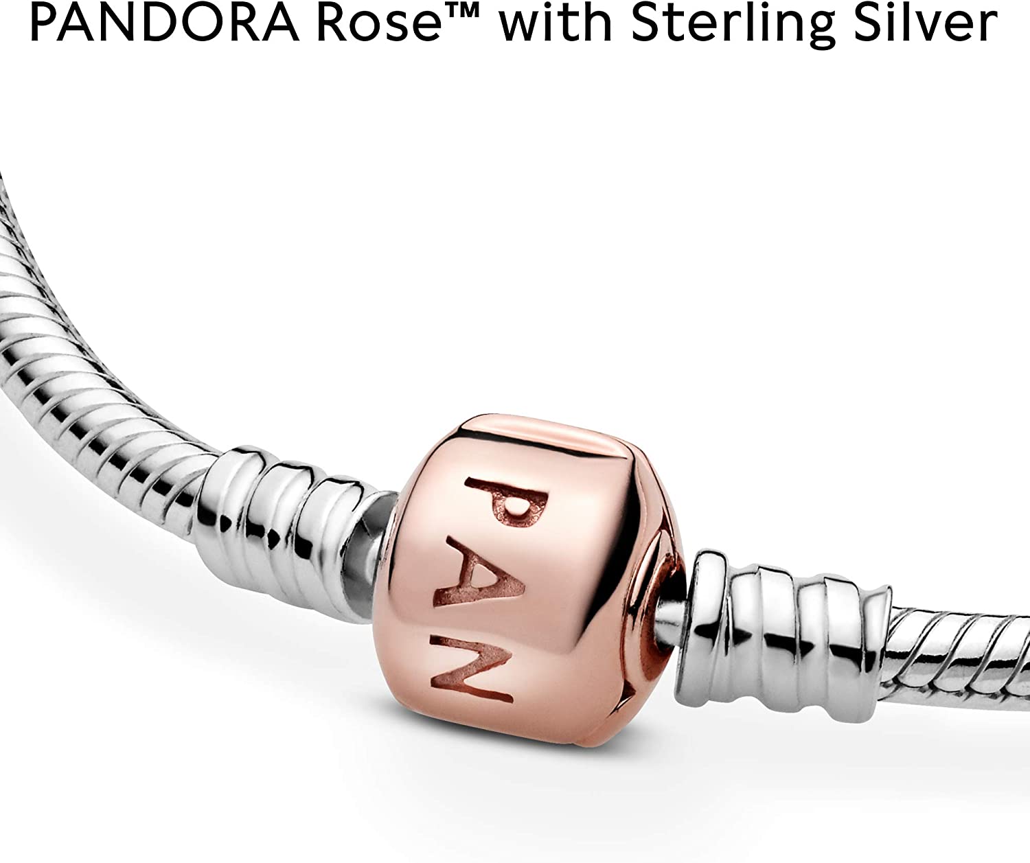 Pandora Jewelry Moments Snake Chain Charm Pandora Rose Bracelet - JOY2ESpree