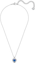 
                        
                          Load image into Gallery viewer, SWAROVSKI Women's One Heart Jewelry Collection, Rhodium Finish, Blue Crystals, Clear Crystals - JOY2ESpree
                        
                      
