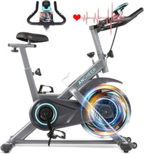 
                        
                          Cargar imagen en el visor de la galería, ANCHEER 49Lbs Exercise Bike Stationary, 330 Lbs Weight Capacity - Cycling Bike Heart Rate Monitor &amp; Tablet Holder and LCD Monitor for Home Workout - JOY2ESpree
                        
                      