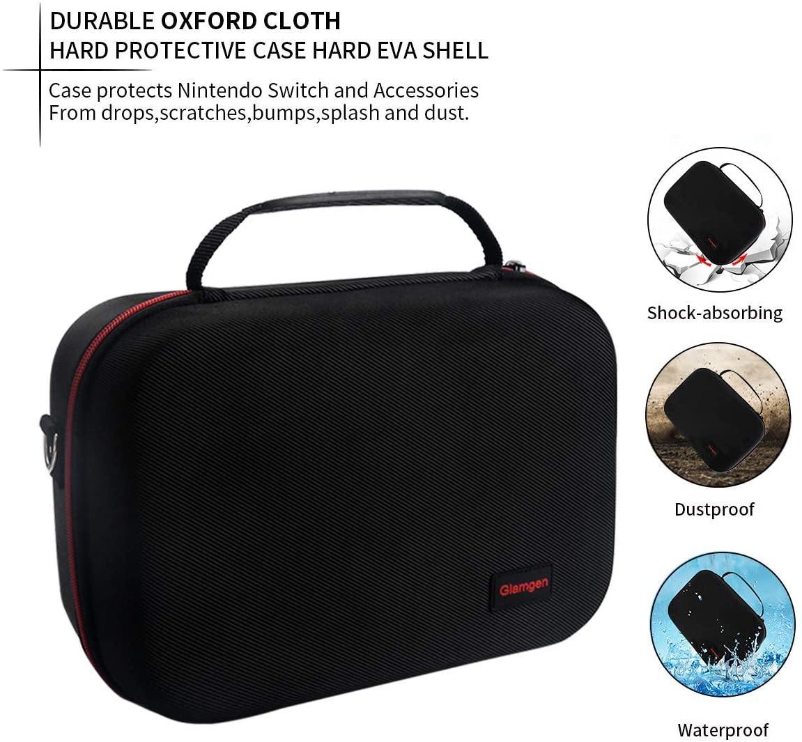 Large Carrying Storage Case for Nintendo Switch,Protective Travel Hard Shell Messenger Bag for Switch Console - JOY2ESpree