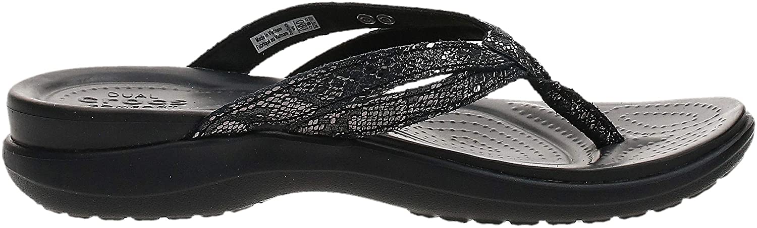 Crocs Women's Capri Strappy Flip Flop | Casual Comfortable Sandals