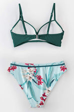 
                        
                          Muat gambar ke penampil Galeri, CUPSHE Women's Wrap Top Floral Bottom Bathing Suit Two Piece Sexy Swimsuit
                        
                      