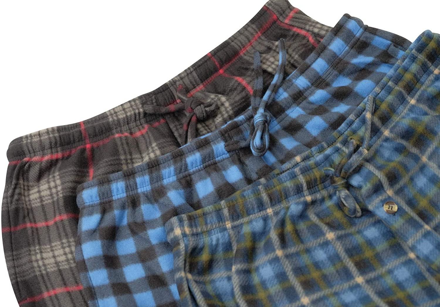 Real Essentials 3 Pack Boys Pajama Pants Super Soft Fleece PJ Lounge Bottoms for Kids - JOY2ESpree