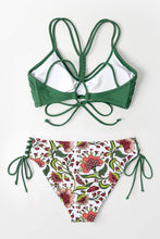
                        
                          Load image into Gallery viewer, CUPSHE Women's Back Braided Straps Reversible Bottom Strappy Lace Up Bikini Sets
                        
                      