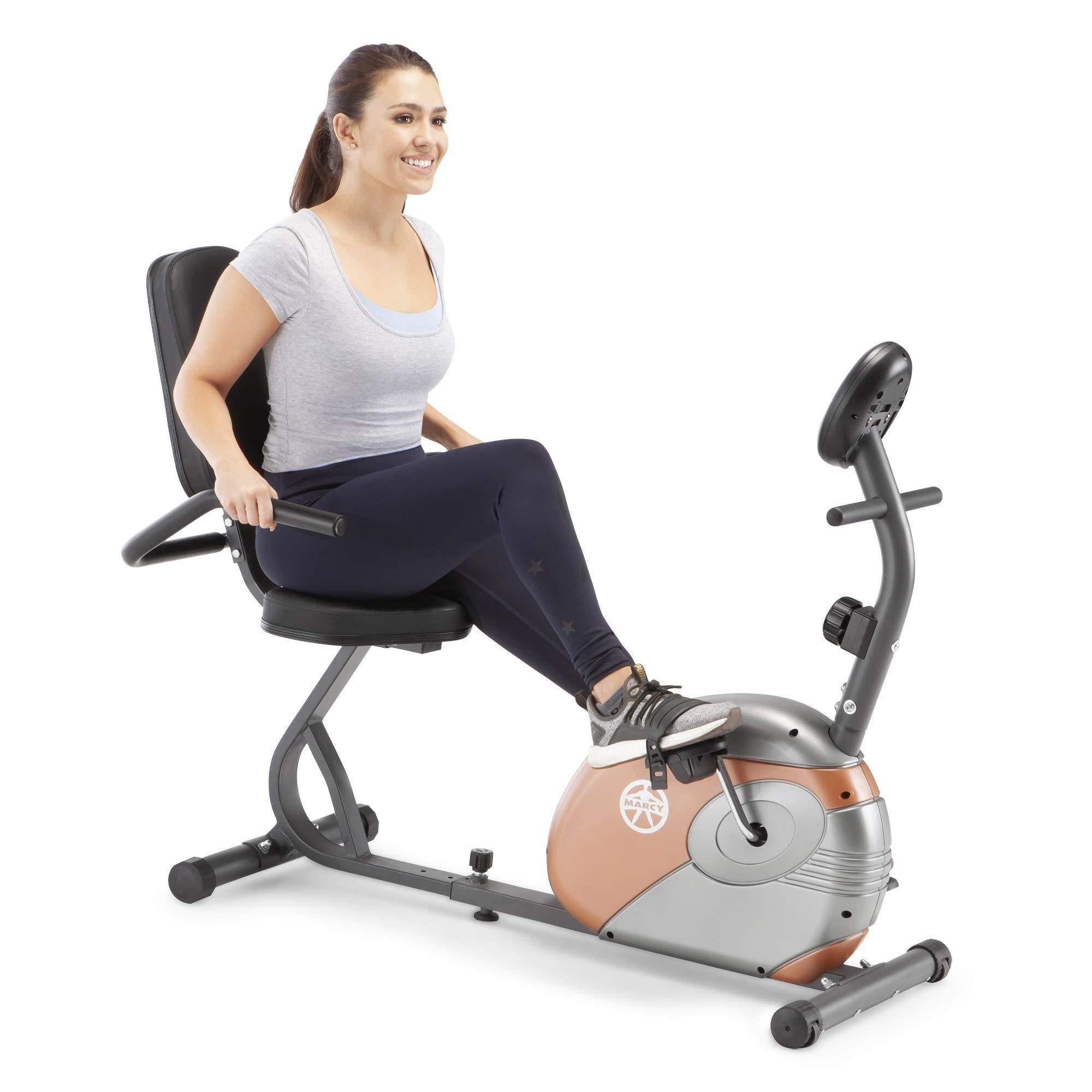 Marcy Recumbent Exercise Bike with Resistance ME-709 - JOY2ESpree