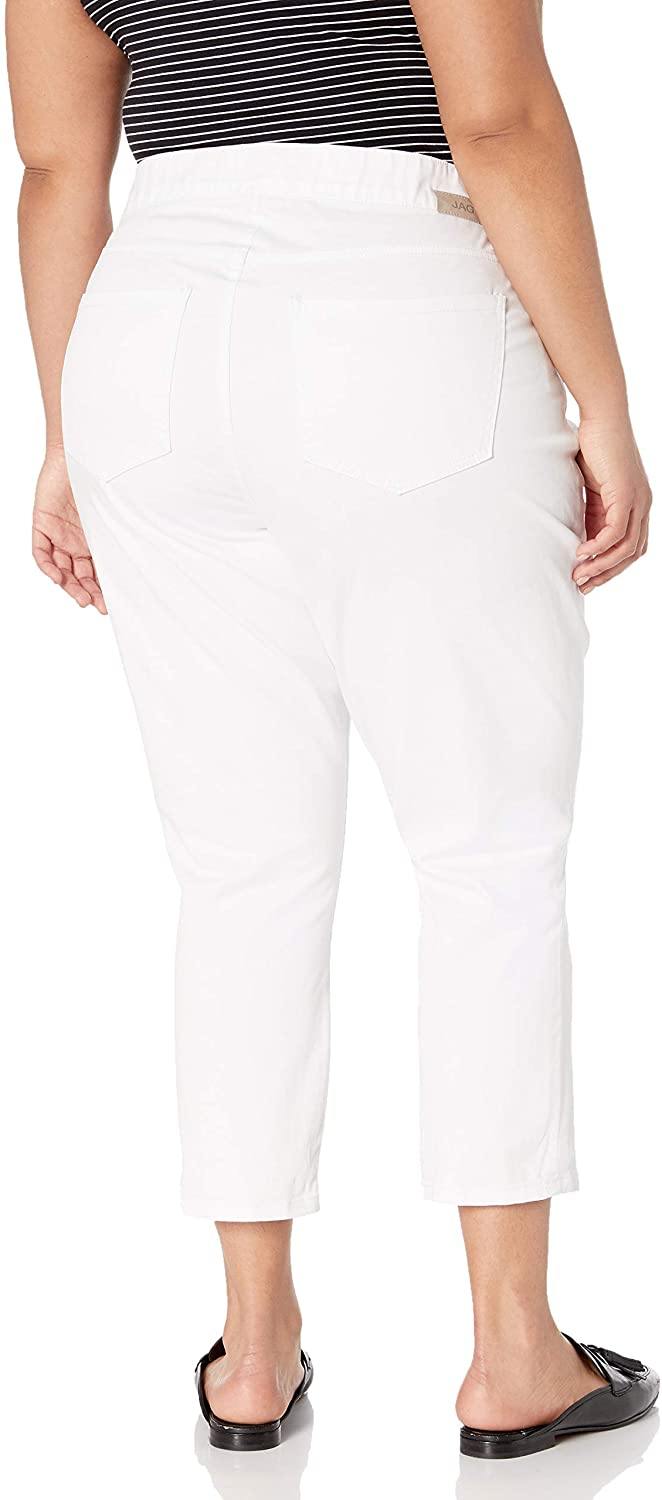 Jag Jeans Women's Plus Size Maya Skinny Pull on Crop Pant