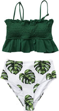 
                        
                          Muat gambar ke penampil Galeri, CUPSHE Women's High Waist Bikini Swimsuit Ruffle Smock Floral Print Two Piece Bathing Suit
                        
                      