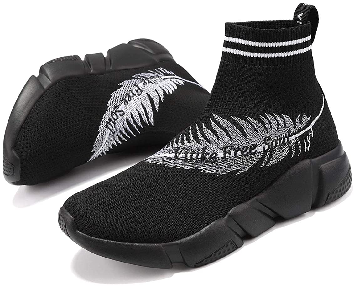 Women's Walking Shoes Running Shoes Socks Platform Fashion Mesh Sneakers Air Cushion Athletic Gym Casual Loafers Dance Hip-hop Shoes