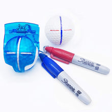 
                        
                          Load image into Gallery viewer, JKL Golf Ball Marker Alignment Tool-Golf Accessories for Golf Ball Marker Line Liner Drawing Stencil Kit - JOY2ESpree
                        
                      