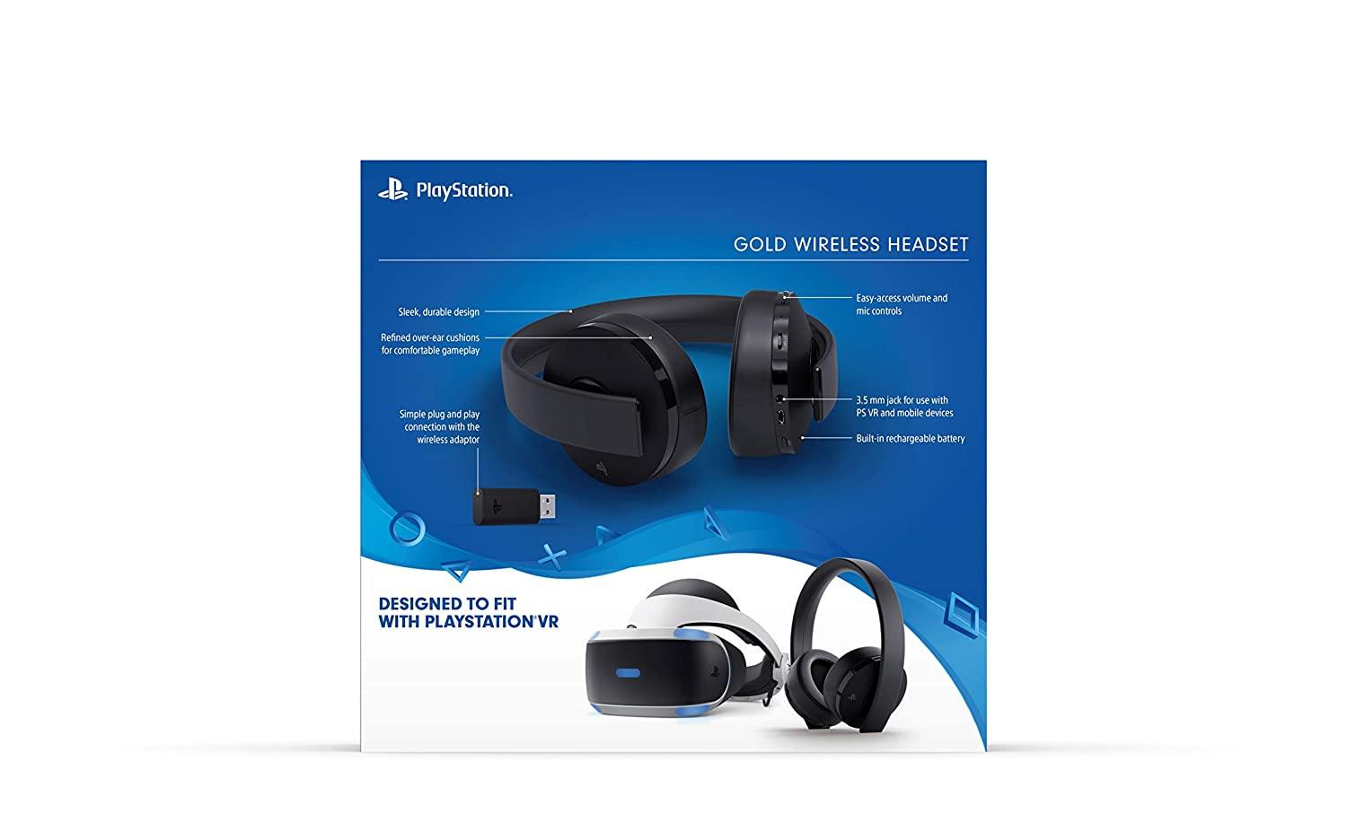 PlayStation Gold Wireless Headset - PlayStation 4 - JOY2ESpree