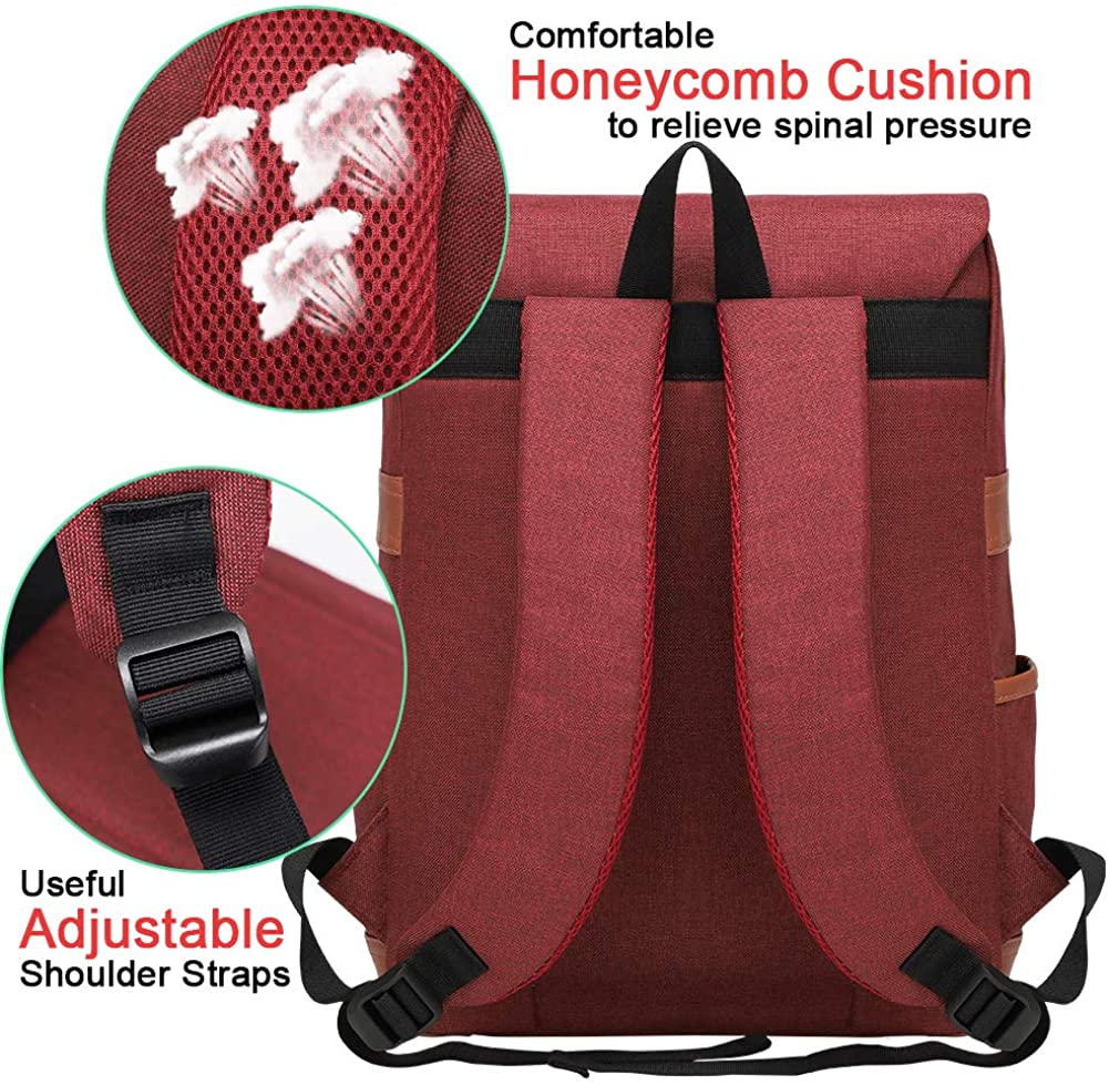 Modoker Vintage Laptop Backpack for Women Men,School College Backpack