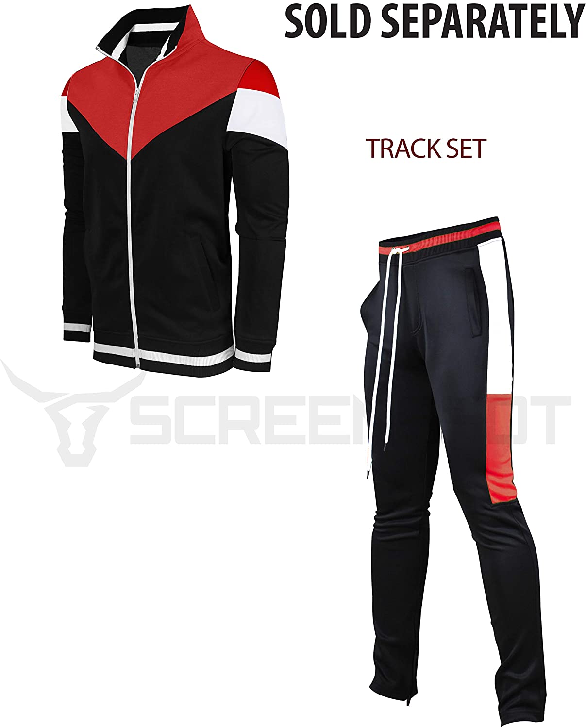 Screenshotbrand Mens Hip Hop Premium Slim Fit Track Pants