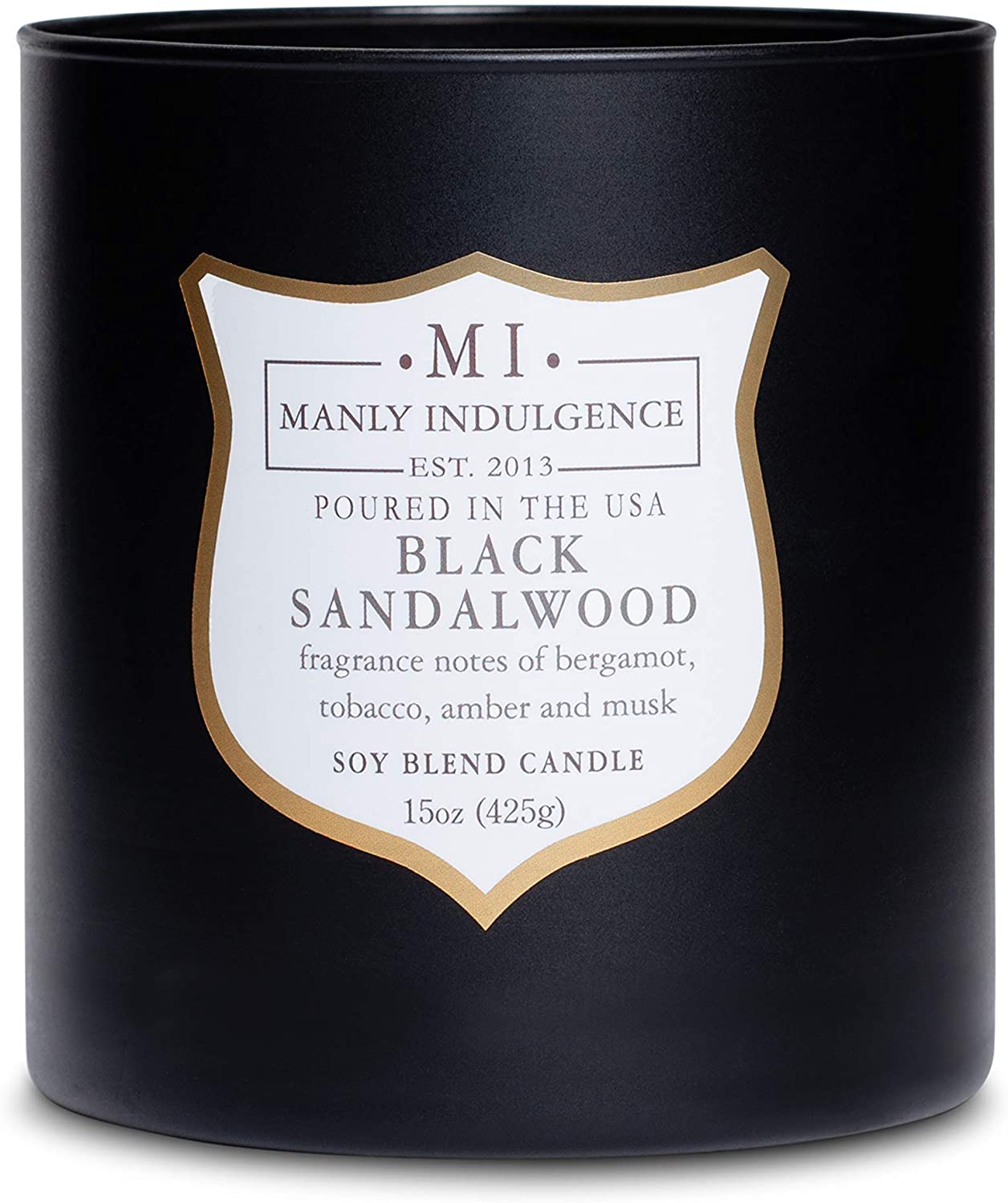 Manly Indulgence Sea Salt & Ginger Scented Jar Candle, 15 Oz, White