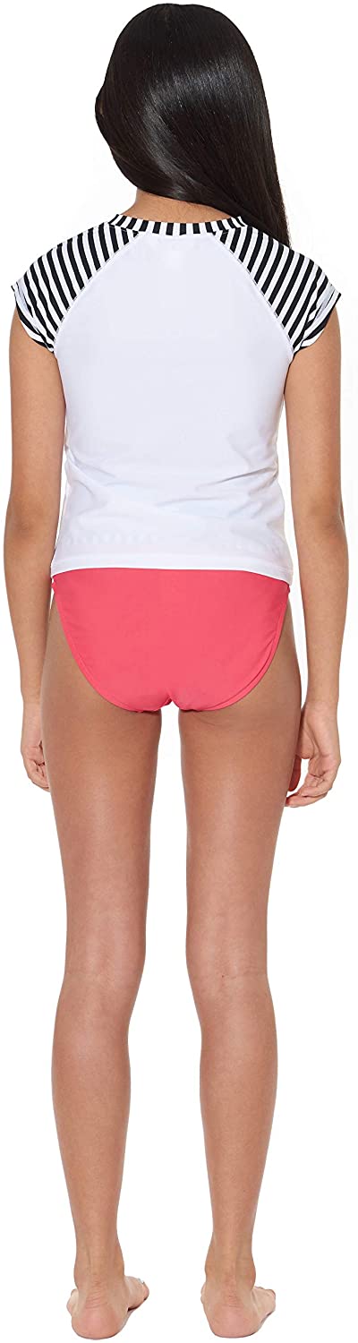 Tommy Bahama Girls' 2-Piece Rashguard and Swim Bottoms Set