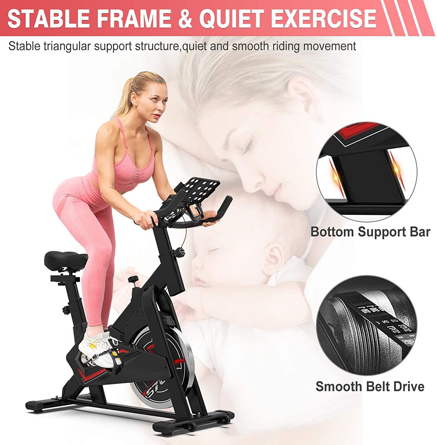 LABODI Exercise Bike, Stationary Indoor Cycling Bike, Cycle Bike for Home Cardio Gym - JOY2ESpree