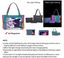 
                        
                          Load image into Gallery viewer, Women Fashion Handbags Wallet Tote Bag Shoulder Bag Top Handle Satchel Purse Set 4pcs
                        
                      