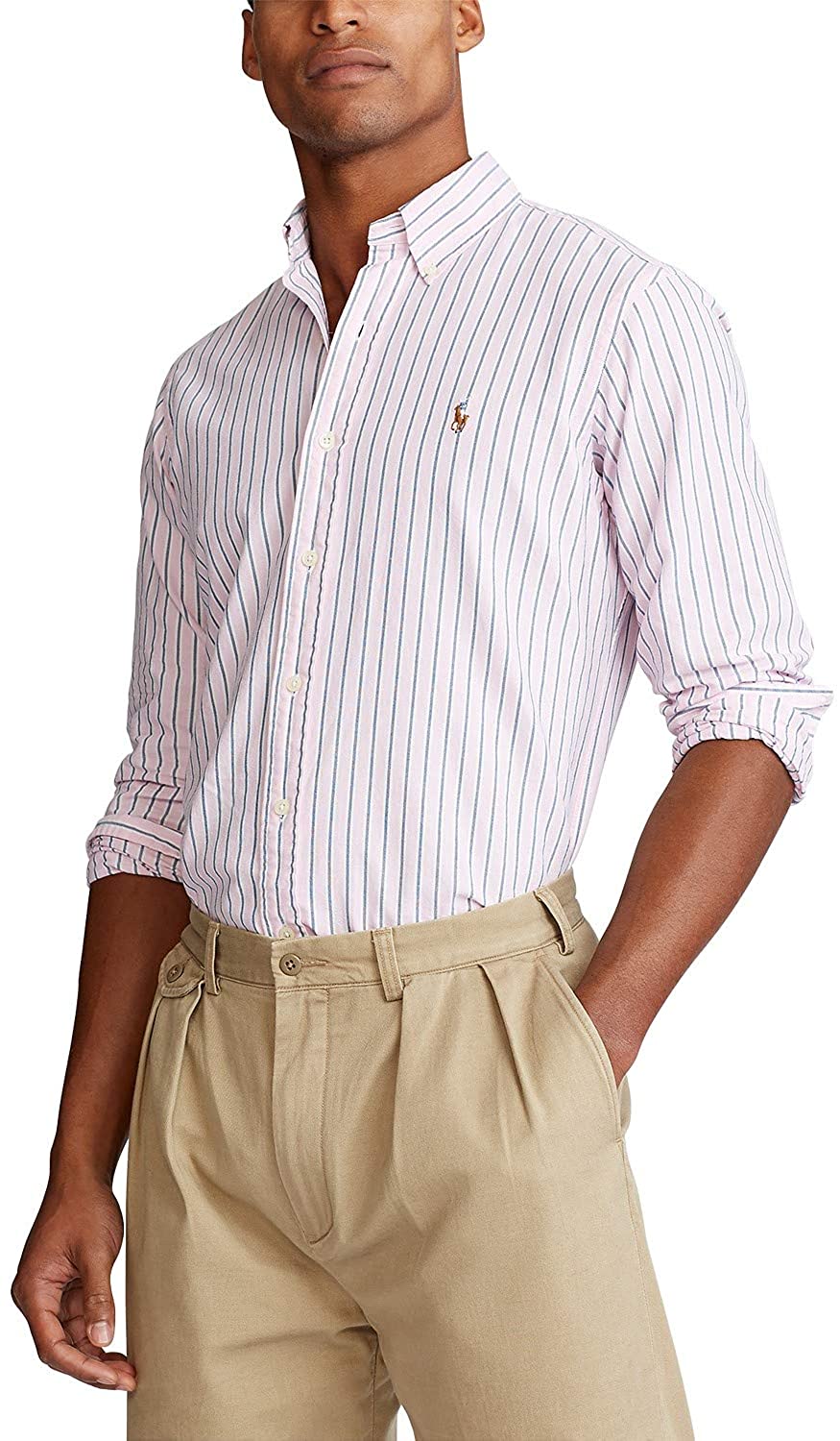Polo Ralph Lauren Mens Classic Fit Oxford Longsleeve Buttondown Shirt