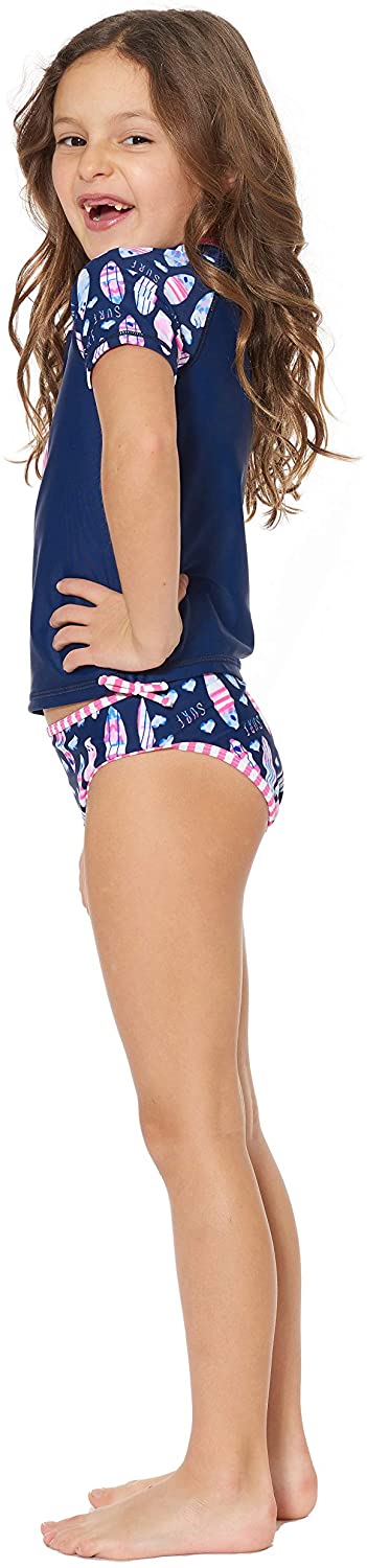 Tommy Bahama Girls' 2-Piece Rashguard and Swim Bottoms Set