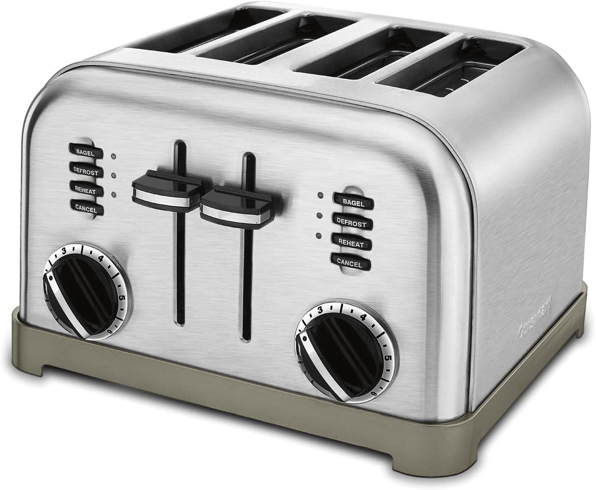 Cuisinart CPT-180P1 Metal Classic 4-Slice toaster, Brushed Stainless - JOY2ESpree