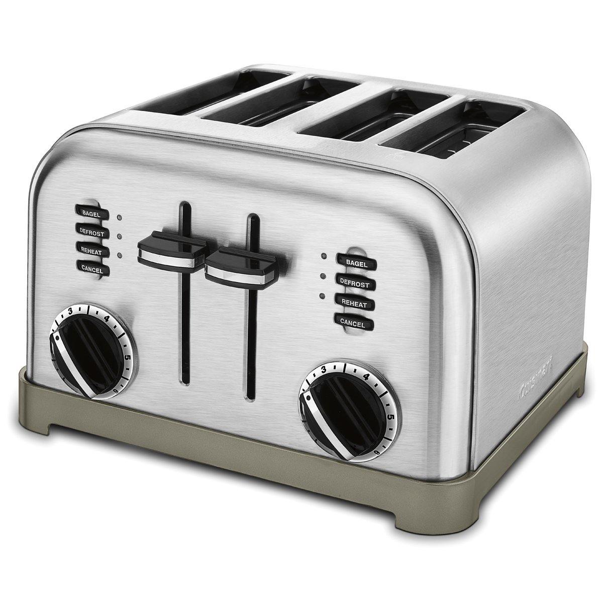 Cuisinart CPT-180P1 Metal Classic 4-Slice toaster, Brushed Stainless - JOY2ESpree