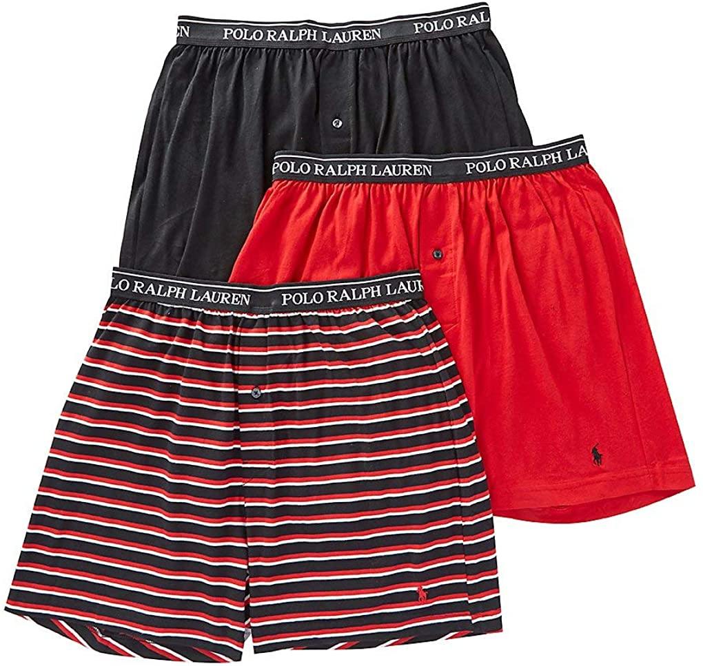 Polo Ralph Lauren Classic Fit w/Wicking 3-Pack Knit Boxers