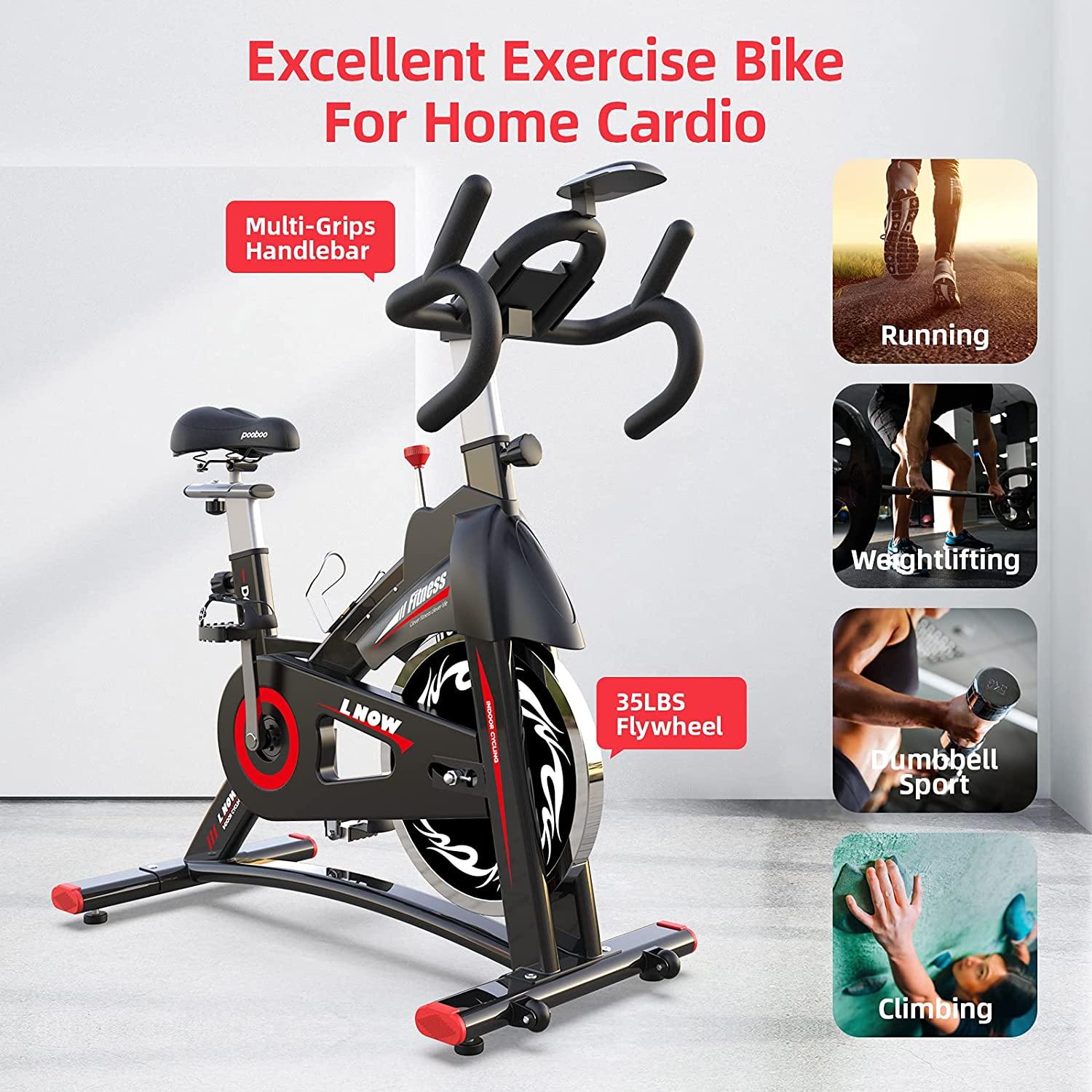 L NOW Indoor Exercise Bike Indoor Cycling Stationary Bike - JOY2ESpree