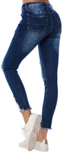 
                        
                          गैलरी व्यूवर में इमेज लोड करें, Resfeber Women's Ripped Boyfriend Jeans Cute Distressed Jeans Stretch Skinny Jeans with Hole
                        
                      