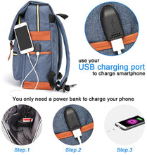 
                        
                          Muat gambar ke penampil Galeri, Modoker Vintage Laptop Backpack for Women Men,School College Backpack
                        
                      