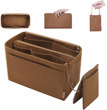 
                        
                          Load image into Gallery viewer, Purse Organizer, Purse Organizer Insert With 2 Metal Zipper, Bag Organizer With RFID Blocking Pocket Purse Organizer insert
                        
                      
